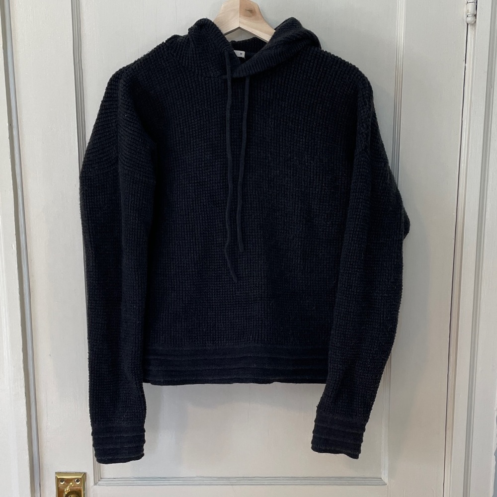 Marine Layer Black Knit Hoodie